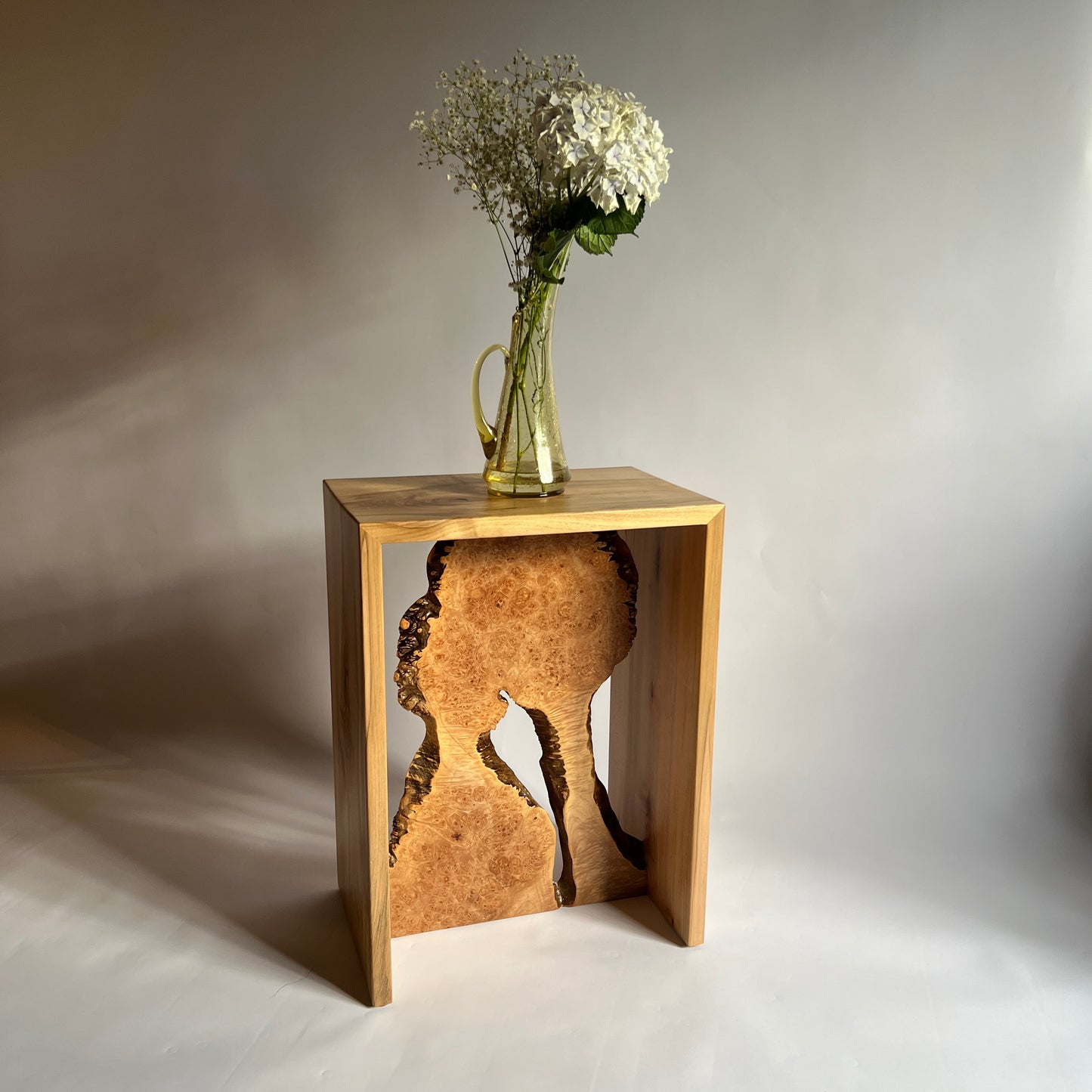 Maple Burl Side Table