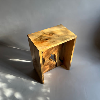 Maple Burl Side Table