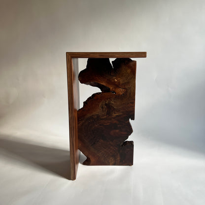 Walnut Burl Side Table