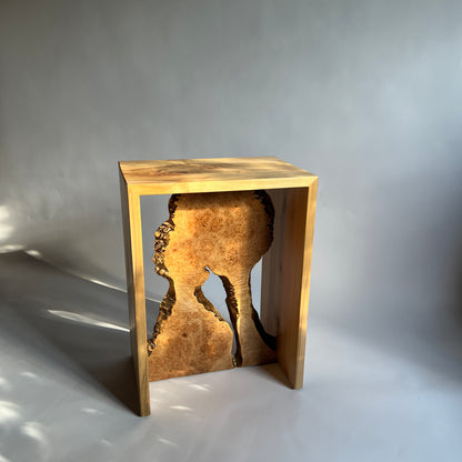 Maple Burl Side Table