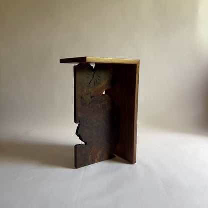 Walnut Burl Side Table